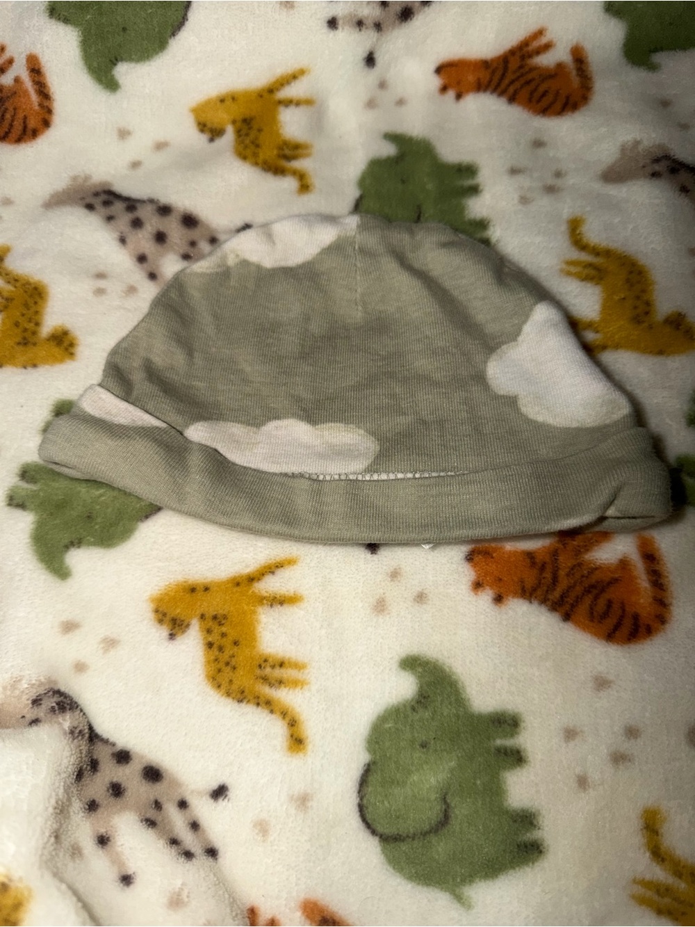Carter’s Olive Cloud Baby Beanie
